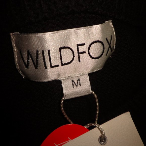 NWT Wildfox | Jet Black & White Jumbo Stars Sommers Crewneck Sweater - Picture 12 of 13